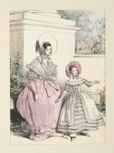 ČERVENEC 1838. Šifonové šaty ze Surat. od Paul Gavarni