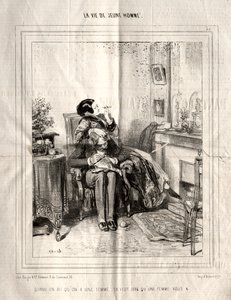 Život mladého muže, 1842. od Paul Gavarni