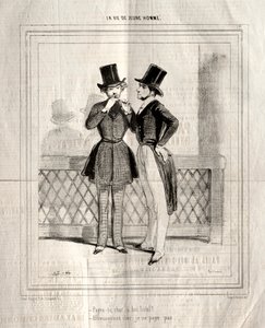 Život mladého muže, 1842. od Paul Gavarni
