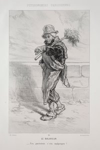 Le Balayeur. od Paul Gavarni
