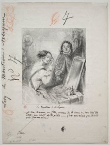 Le Manteau dArlequin: Eh bien! Tu verra, ma fille..., 1852. od Paul Gavarni