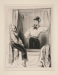 Vikomt Aime de Trois Etoiles a Dame Eloa de Tremblemont jdou od Paul Gavarni