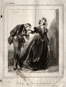 Herečky: Uděláš z nás muže, který nám políbí ruce, 1843. od Paul Gavarni