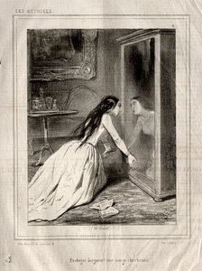 Herečky: Chraňte Pána! křesťanská panna, 1843. od Paul Gavarni