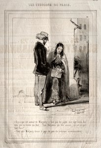 Studenti z Paříže, 1842. od Paul Gavarni