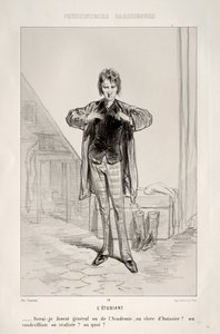 LÉtudiant. od Paul Gavarni