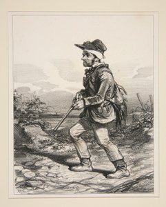 Pan Gontard, / (z Clos-Gorju), / velký vlastník, oprávněný volič, / na honbě za l od Paul Gavarni