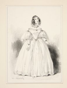 Paní Anna Thillon od Paul Gavarni