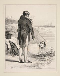 Pan JACQUES SCHWERDTFEGER, zaměstnanec pohřebního ředitele od Paul Gavarni