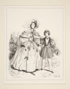 RANNÍ NEDBAVOST. 1835. od Paul Gavarni