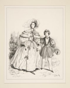 RANNÍ NÉGLIGÉ. 1835. od Paul Gavarni
