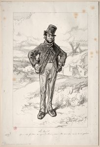 Physionomies Parisiennes: Pondělí, 1857-58. od Paul Gavarni