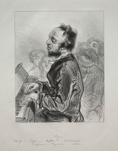 Klavír, 1853. od Paul Gavarni