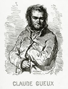 Portrét Clauda Gueuxe, 1834 (č. rytina) od Paul Gavarni