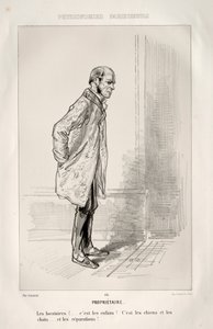 Propriétaire. od Paul Gavarni