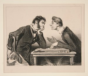 Pythagoras řekl: „Je-li ti nezávislost drahá, nedotýkej se ruky ženy...“ od Paul Gavarni