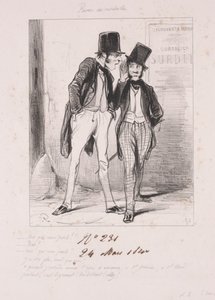 Rub medailí: Já, kdo k tobě mluví, 1840. od Paul Gavarni