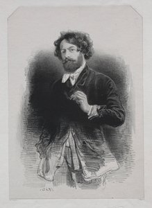 Autoportrét, 1842. od Paul Gavarni