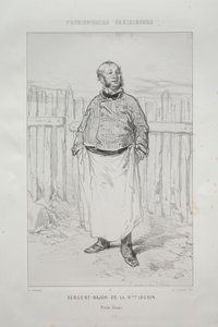 Seržant - major N. legie. od Paul Gavarni