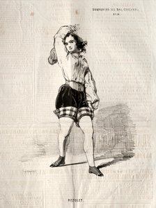 Memories of the Bal Chicard: Pistol, 1843. od Paul Gavarni