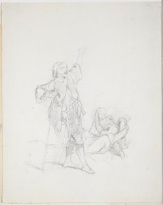 Studie pro knižní ilustraci [?] od Paul Gavarni