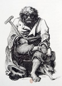 Žebrák od Paul Gavarni