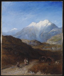 Zasněžené pohoří Atlas v Grand Kabylie, Alžírsko od Paul H. Ellis