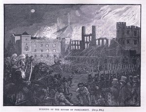 Vypálení sněmovny 1834 od Paul Hardy