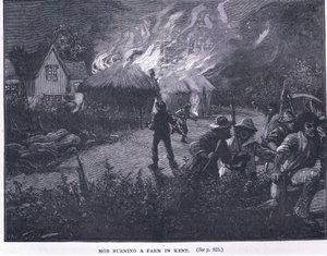 Mob vypaluje farmu v Kentu v roce 1830 od Paul Hardy