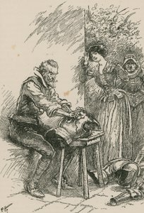 První věc, kterou udělal, bylo pročistit brnění, které patřilo jeho pradědečkovi od Paul Hardy