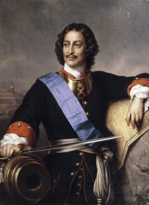 Portrét císaře Petra I. Velikého 1672-1725 od Paul Delaroche