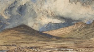Pohoří Auvergne, 1831-33. od Paul Huet