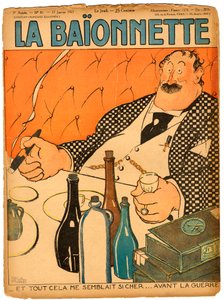 Obálka „“La Baionnette“, Satirický v barvách od Paul Iribe