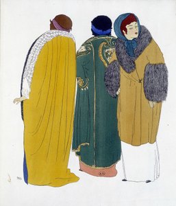 Kresba Paula Poireta čerpaná z „“Les Dresses de Paul Poiret“, kresba Paula Iribeho. 1911