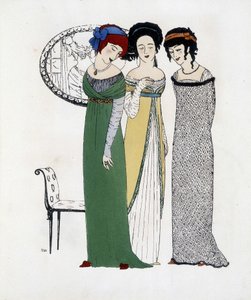 Stvoření Paula Poireta z „Les Dresses de Paul Poiret“, kresba Paula Iribea. 1908 od Paul Iribe