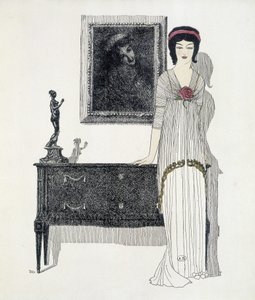 Stvoření Paula Poireta z „Les Dresses de Paul Poiret“, kresba Paula Iribea. 1908 od Paul Iribe