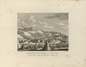 Obléhání a dobytí města Lyon: 9. října 1793, 1816-1818. od Paul Jacob Laminit