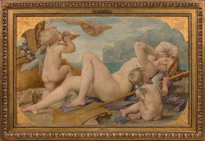 Cybele a Amphitrite, 1859. od Paul Jacques Aimé Baudry