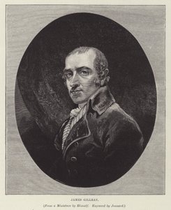 James Gillray , anglický caikaturista, satirik a grafik (rytina) od Paul Jonnard