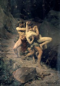 „Znásilnění v době kamenné“, 1888 od Paul Joseph Jamin