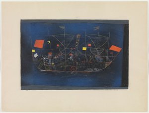 Abenteuer-Schiff Dobrodružná loď, 1927. od Paul Klee