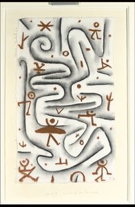 Oblast vysokých duchů; Gelande des Ubermutes od Paul Klee