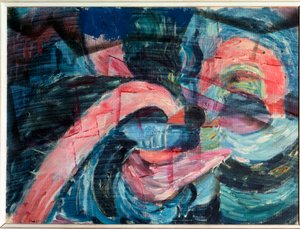 Příjezd na břeh potoka a stavba mostu - Malování od Paul Klee
