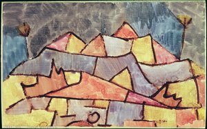 Strohý horský tvar od Paul Klee