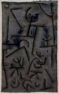 Bacchanal na červeném víně od Paul Klee