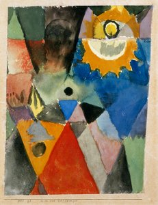 Před plynovou lampou, Paul Klee, Národní galerie moderního umění, Řím od Paul Klee