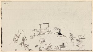 Rušná pláž, 1926. od Paul Klee