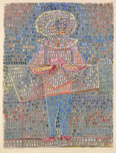 Chlapec v maškarních šatech od Paul Klee