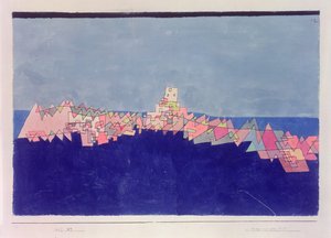 Hrad na útesu od Paul Klee