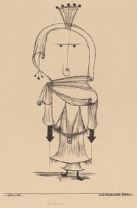 Čarodějnice s hřebenem od Paul Klee